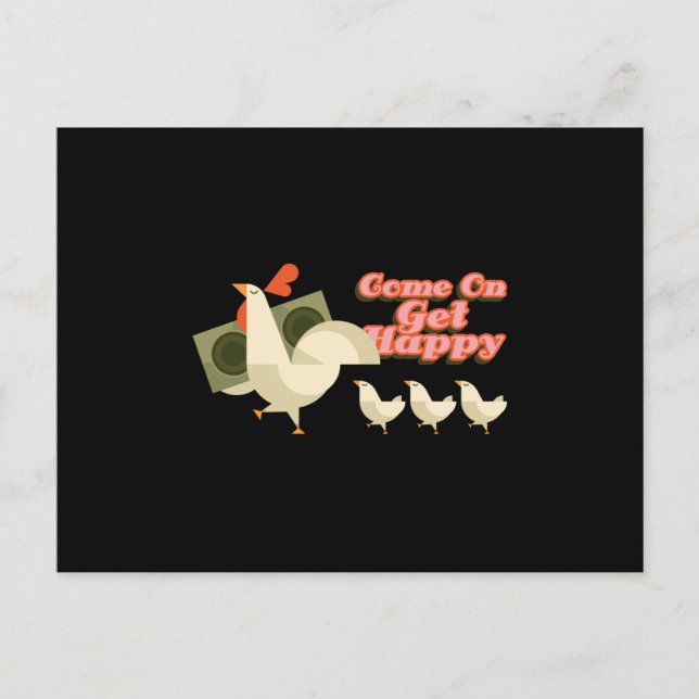 Chicken family postcard (Front)