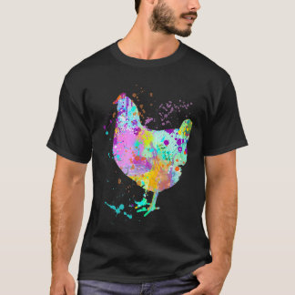 Chicken Farm Animal Art For Mom Pet Owner Love Chi T-Shirt