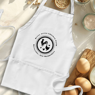 Chicken Farm Bib Apron With Pockets