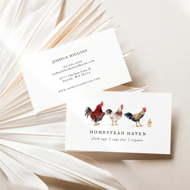 Chicken Farm Business Card | Zazzle