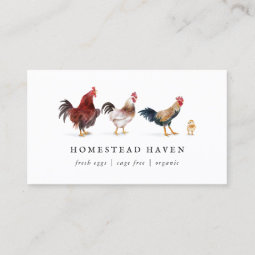 Chicken Farm Business Card | Zazzle