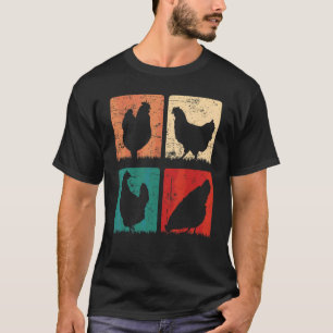 Chicken Farm Chicken Breeding Farm Farmers Yard Ch T-Shirt