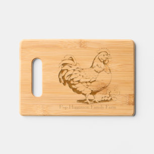 Chicken Farm Engraved Cutting Board