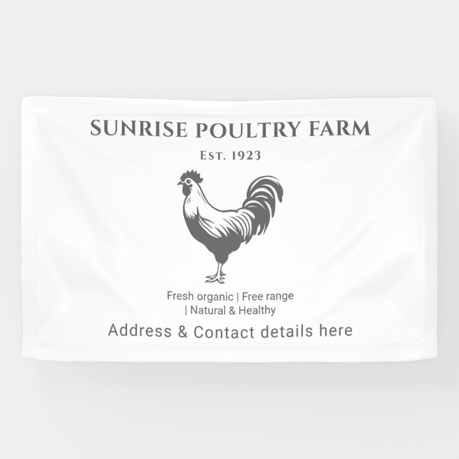 Chicken Farm House  Banner (Horizontal)