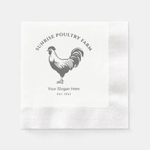 Chicken Farm House Paper Napkin