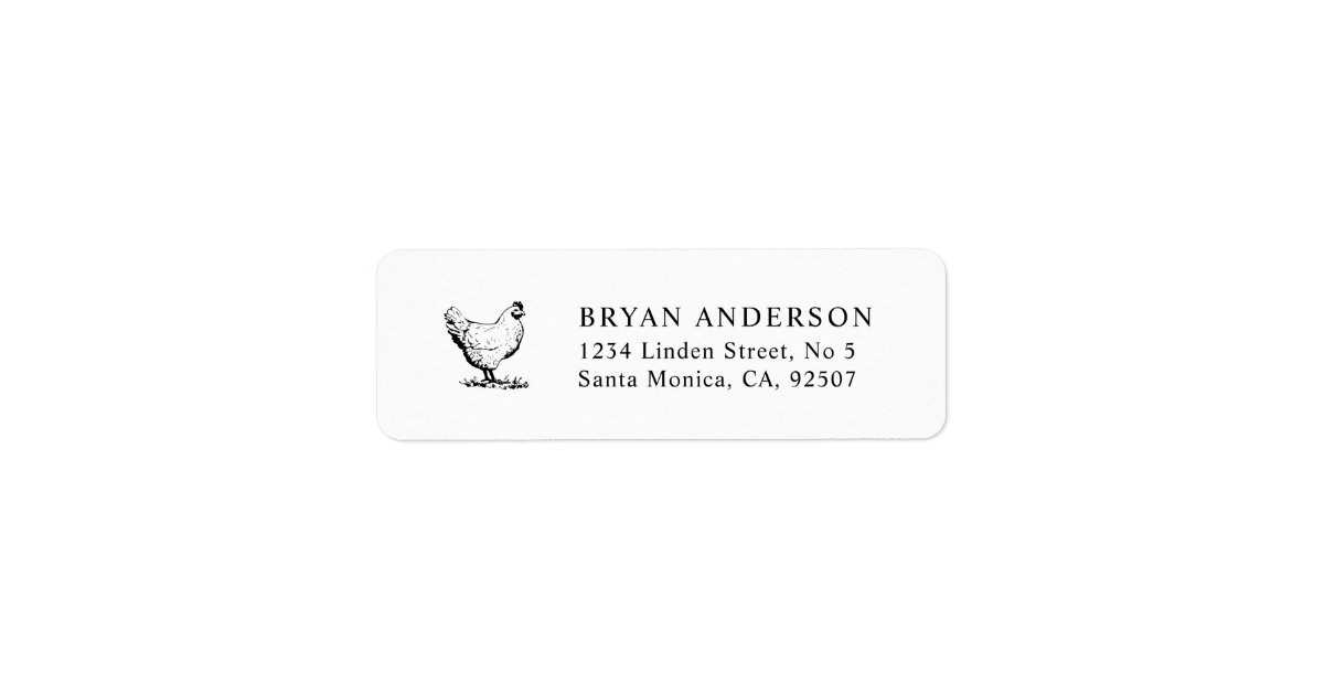Chicken Farm Label | Zazzle