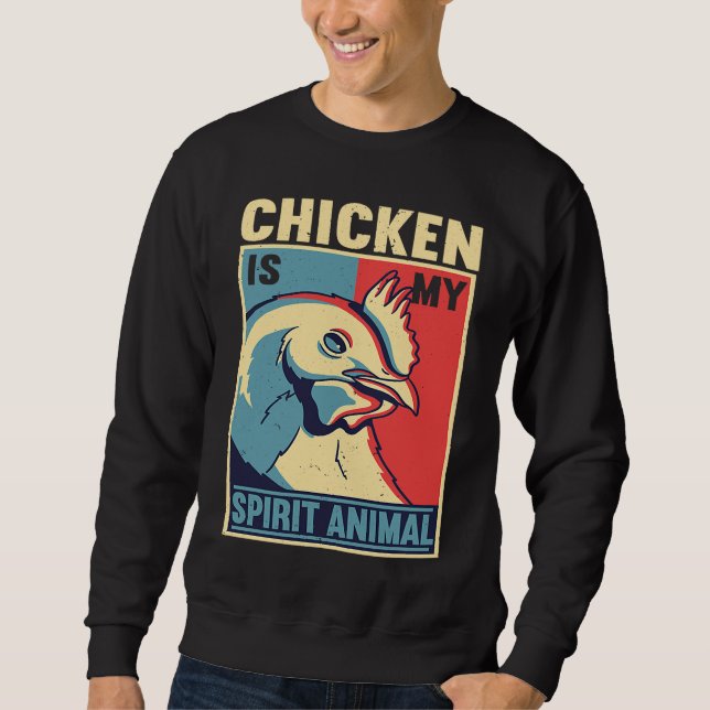 Chicken Farmer Chicken Whisper Farm Animal Poultry Sweatshirt (Front)