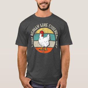 Chicken Farmer Farming Poultry Retro Gift T-Shirt