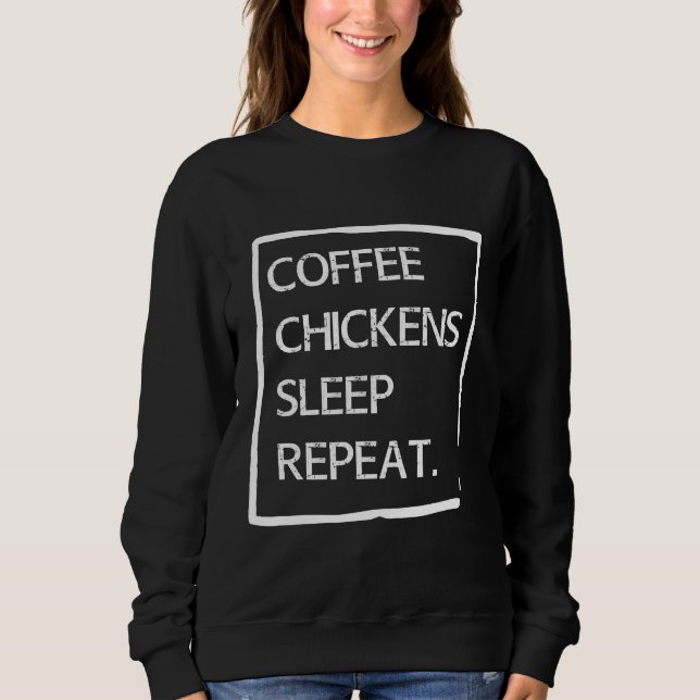 Chicken Farmer Lover Chicken Eg Sweatshirt (Front)