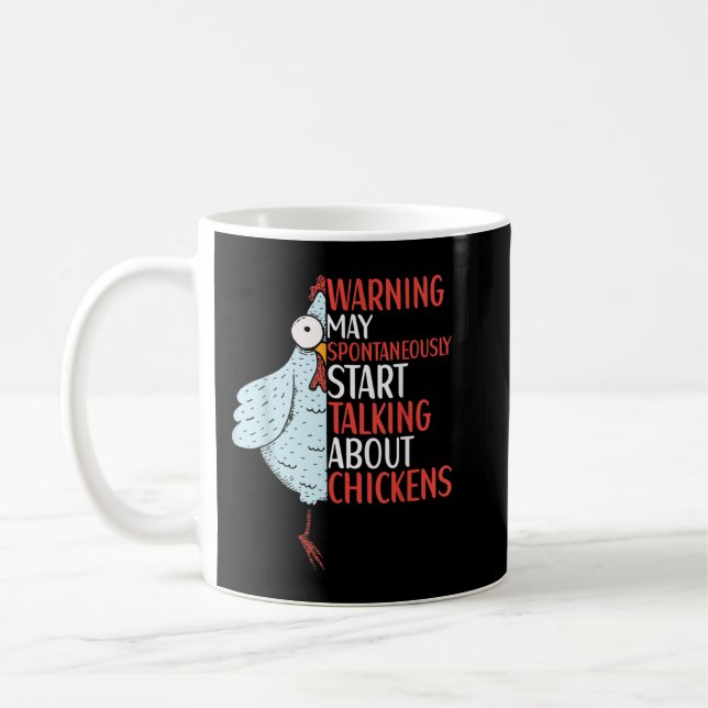 chicken farmer woman farmer chicken hen rooster ch coffee mug (Left)