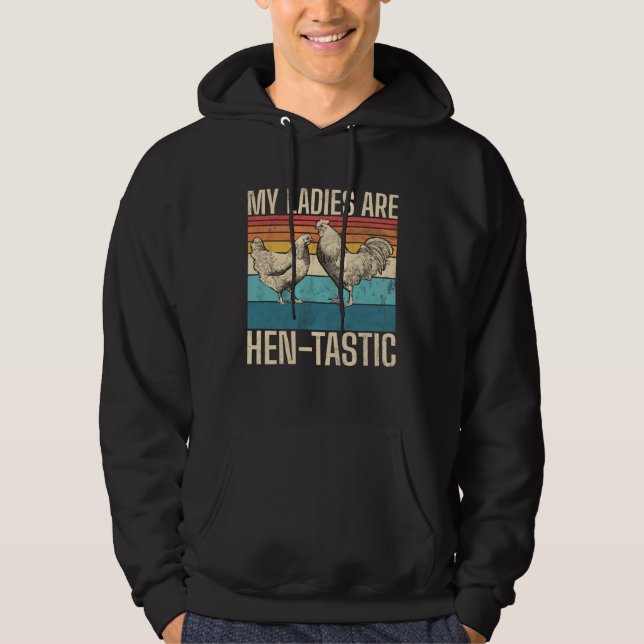 Chicken farmers and farmers grow chickens hobby ch hoodie (Front)