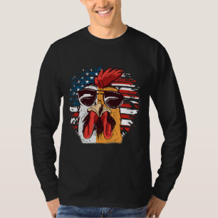 Chicken Farmers Lovers Rooster Usa T-Shirt