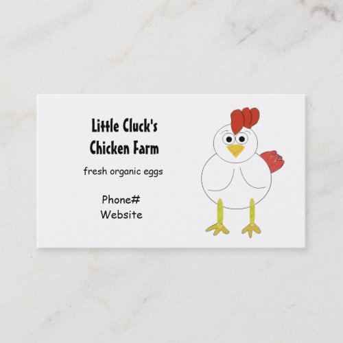 Chicken Farming Business Card