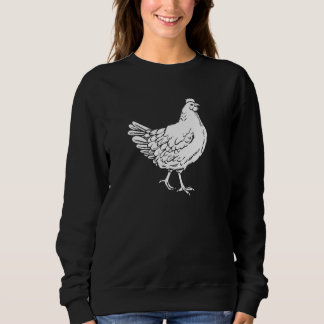 Chicken Farming Farmer - Eggs Farm Hen Premium Sweatshirt