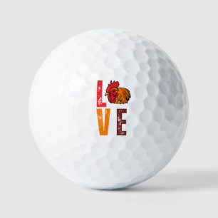 Chicken Farming - Hen Rooster Lover Chicken Farmer Golf Balls
