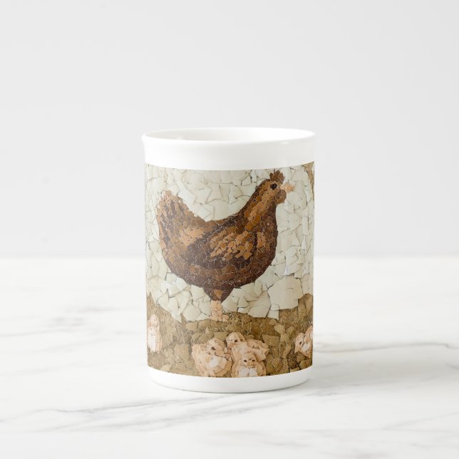 Chicken Farmyard Bone China Mug (Front)