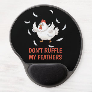 Chicken Feathers Gel Mouse Pad