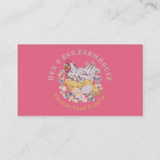 Chicken Feed Supplier Business Card (Front)