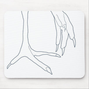 chicken feet mouse pad