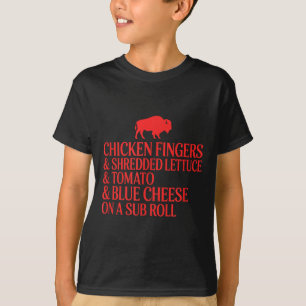 Chicken Finger Sub Ingredient List T-Shirt