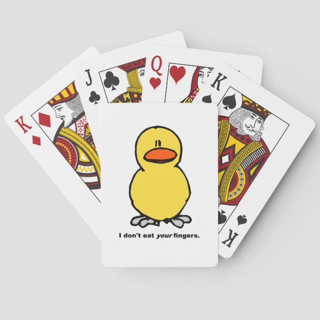 Chicken Fingers - Vegetarian Poker Cards (Back)