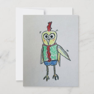 Chicken Flat Thank You Card