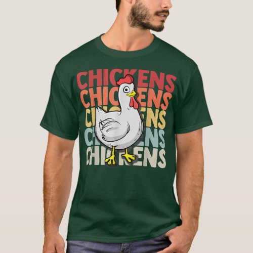 Chicken Flock Egg Hen Farmer Grower Backyard 115 T_Shirt