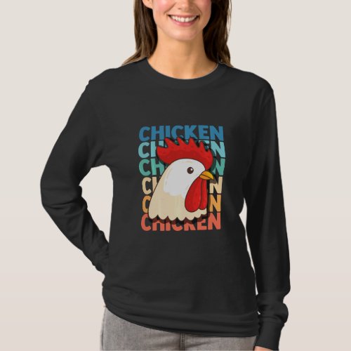 Chicken Flock Egg Hen Farmer Grower Backyard  T_Shirt