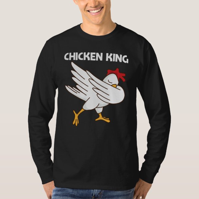 Chicken For Men Dad Poultry Rooster Egg T-Shirt (Front)