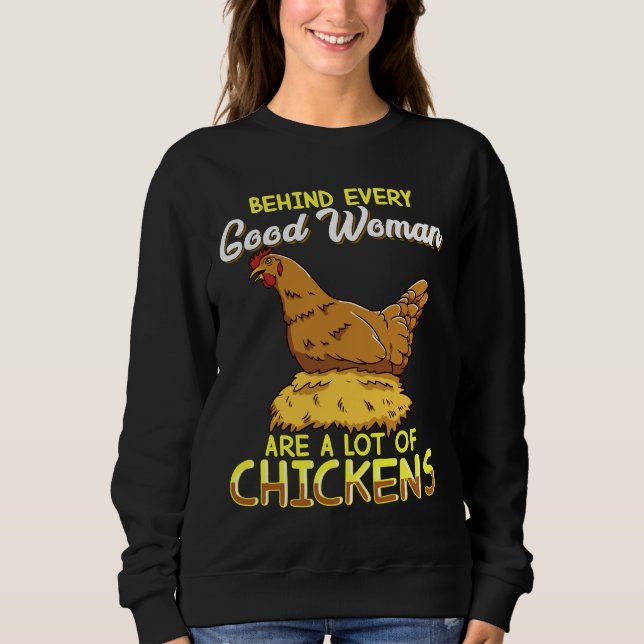 Chicken for Women Lots of Chickens   Sweatshirt (Front)