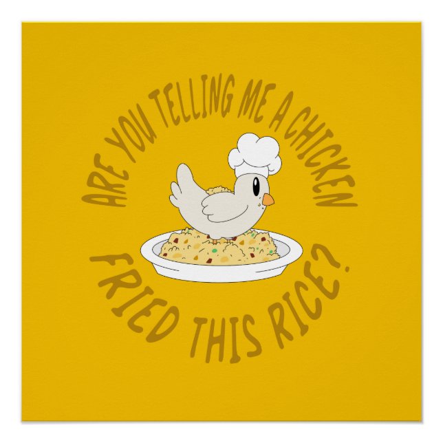 Chicken fried rice Glossy Poster (Front)