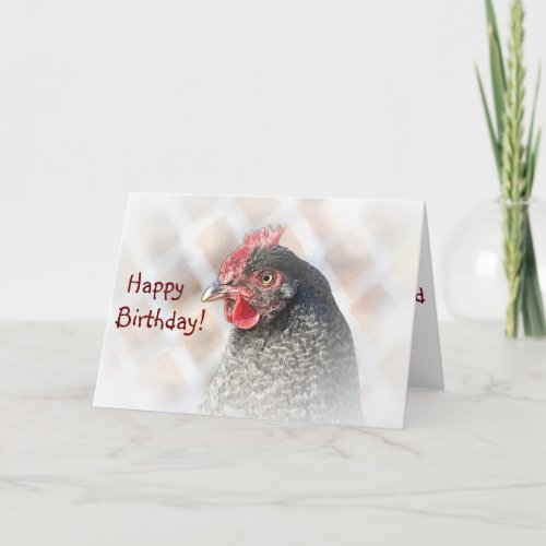 Chicken Friend Birthday Card