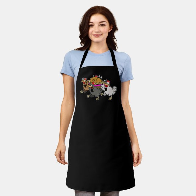 Chicken funeral apron (Worn)