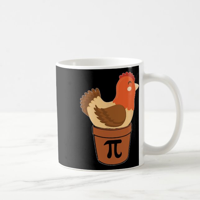 Chicken Funny Maths Engineer Nerd Birthday Gift Pi Coffee Mug (Right)