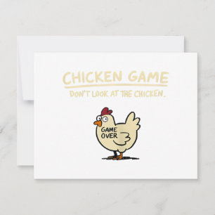 Chicken Game Don't Look At The Chicken Funny Chick