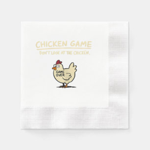 Chicken Game Don't Look At The Chicken Funny Chick Napkins