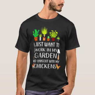 Chicken Gardening For Men Women Gardener T-Shirt