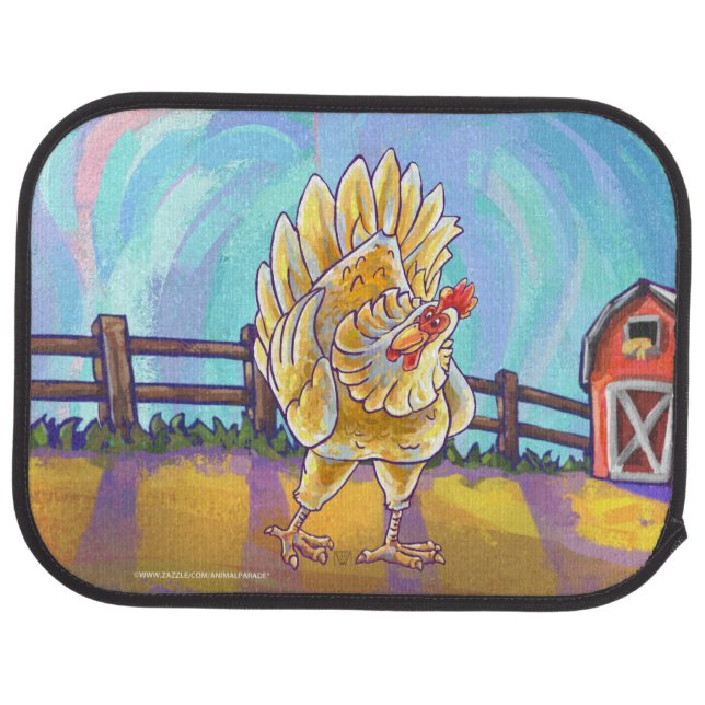 Chicken Gifts & Accessories Car Floor Mat (Rear)