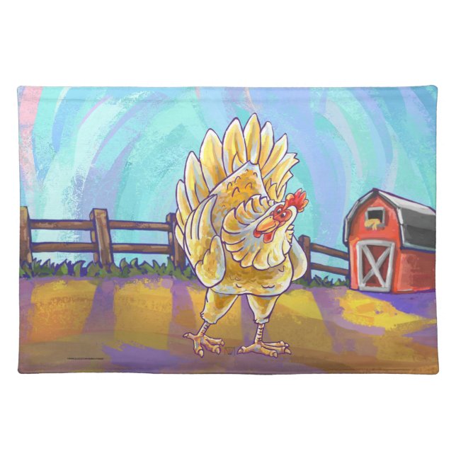 Chicken Gifts & Accessories Cloth Placemat (Front)