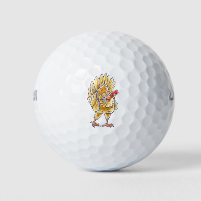 Chicken Gifts & Accessories Golf Balls (Front)