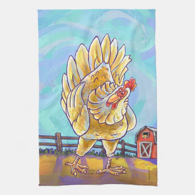 Chicken Gifts & Accessories Kitchen Towel (Vertical)