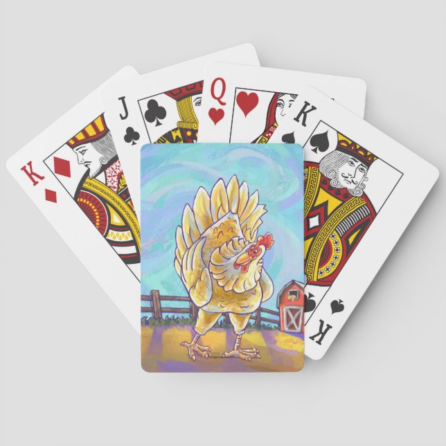 Chicken Gifts & Accessories Poker Cards (Back)