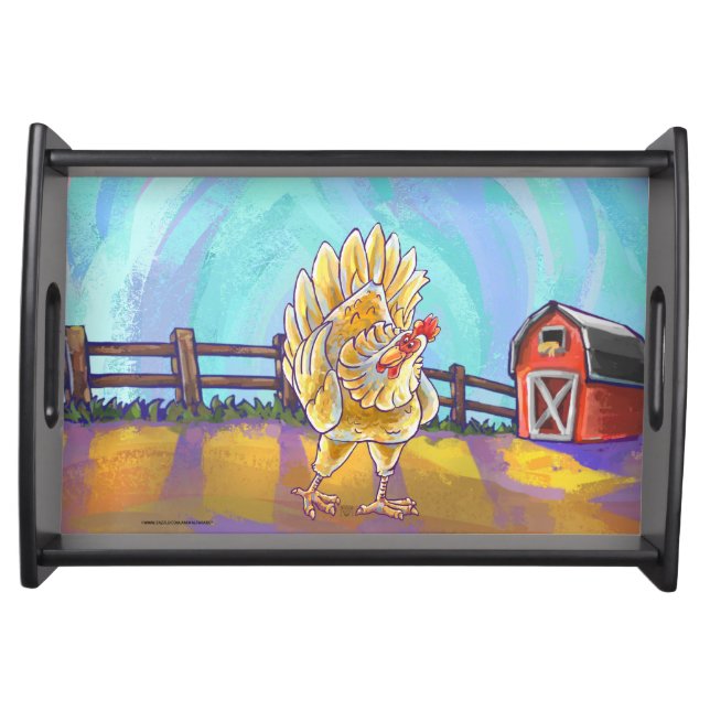 Chicken Gifts & Accessories Serving Tray (Front)