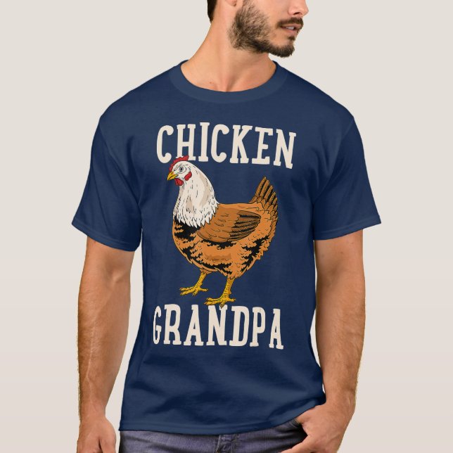 Chicken Grandfather Chicken Grandpa T-Shirt (Front)