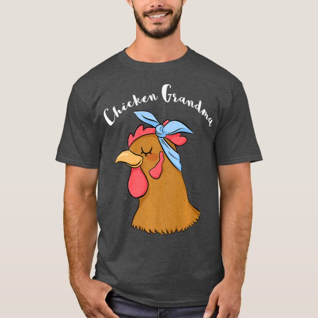 Chicken Grandma Funny Crazy Hen Lady Farm  (2) T-Shirt (Front)