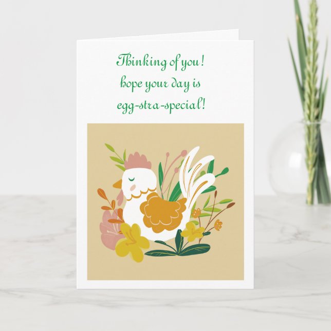 Chicken greeting card (Front)