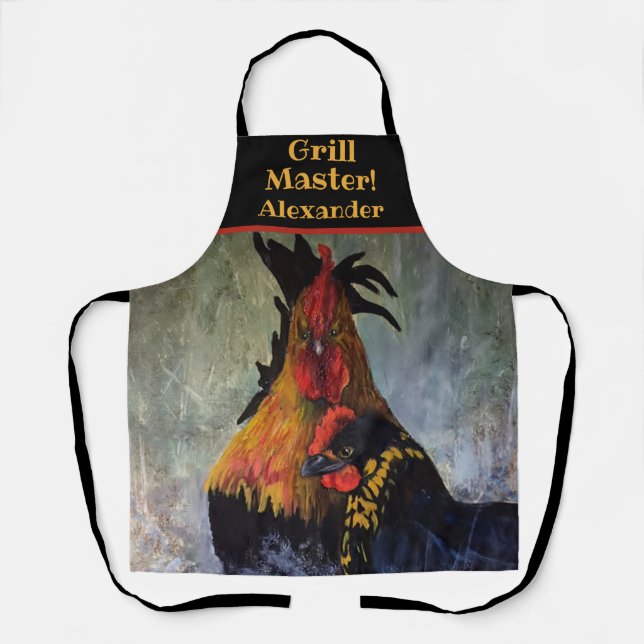 Chicken Grill Master Personalized  Apron (Front)