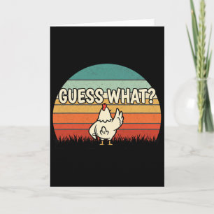 Chicken, Guess Who's Behind Retro Chicken Butt Att Card