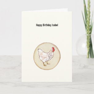 Chicken Happy Birthday Card