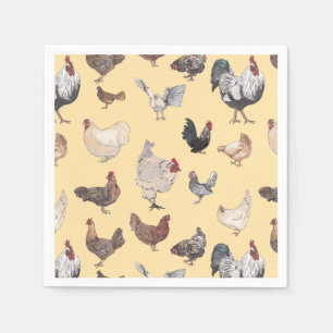 Chicken Happy Paper & Party Napkins